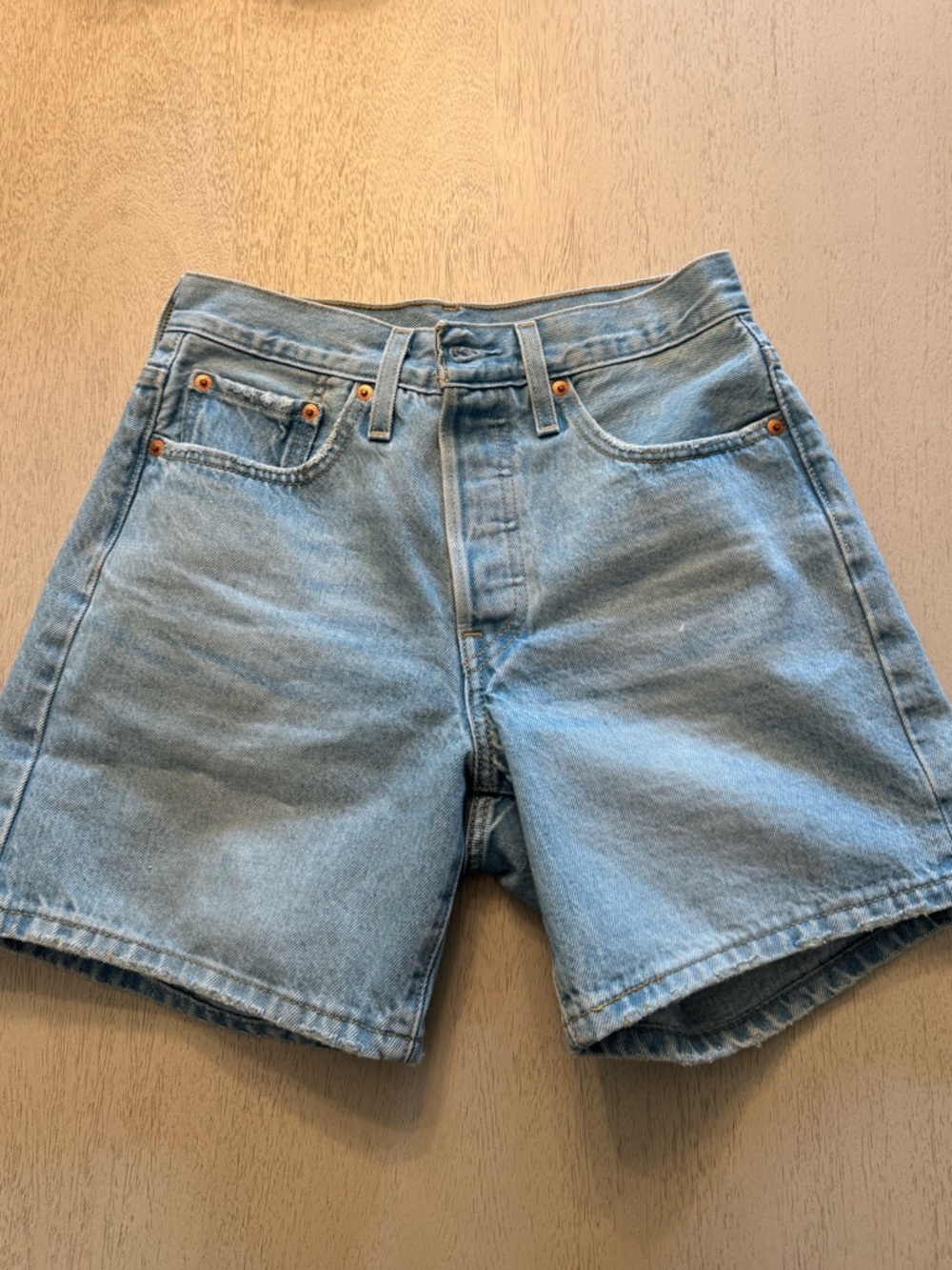 Levi's Light Blue Denim Jean Shorts